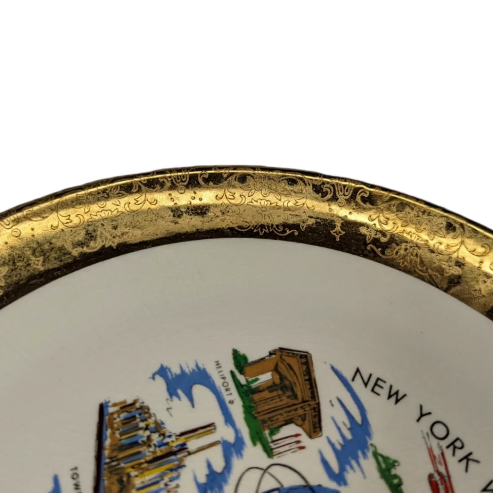 Vintage 1961 New York World's Fair Plate